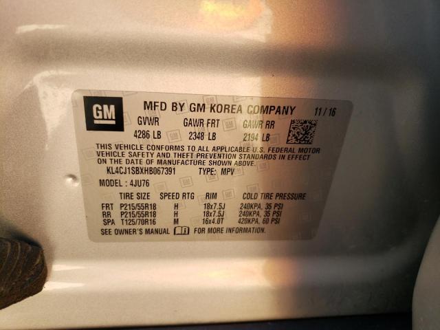 Photo 10 from auction – 2017 BUICK ENCORE SPO with VIN KL4CJ1SBXHB067391