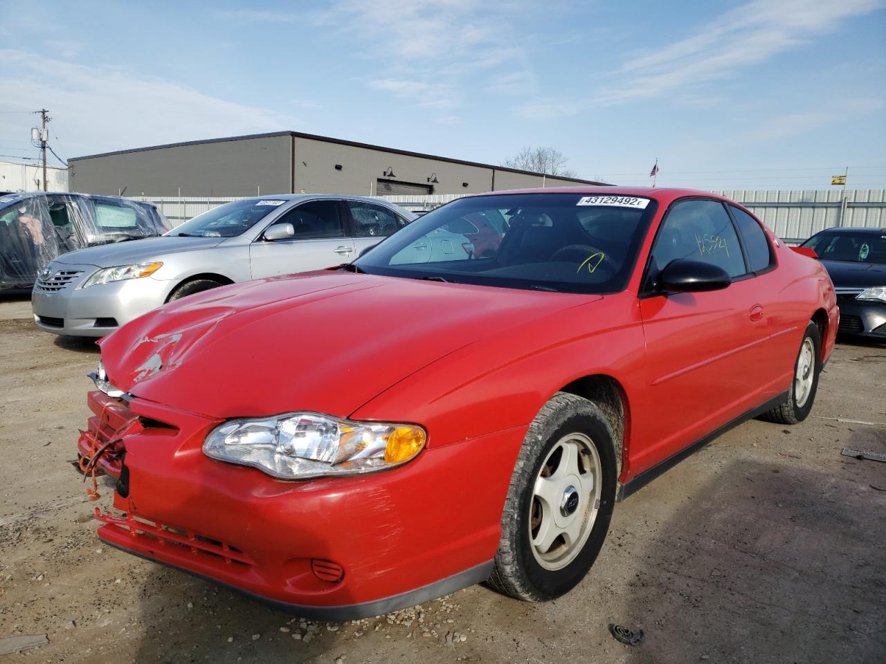 Photo 2 from auction – 2002 CHEVROLET MONTE CARL with VIN 2G1WW15E729172692