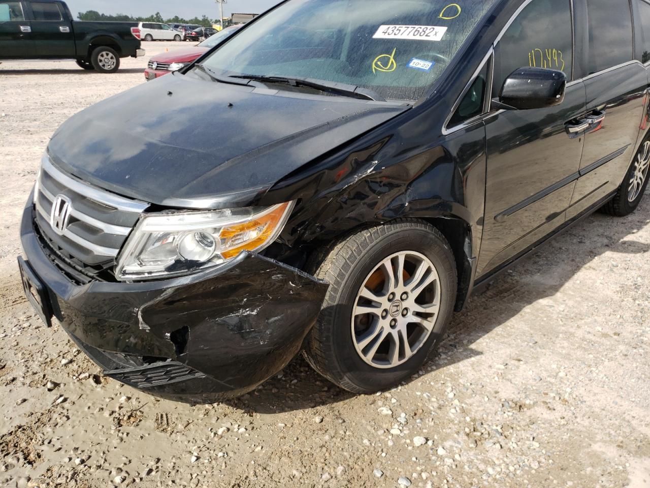 Photo 9 from auction – 2012 HONDA ODYSSEY EX with VIN 5FNRL5H62CB015612
