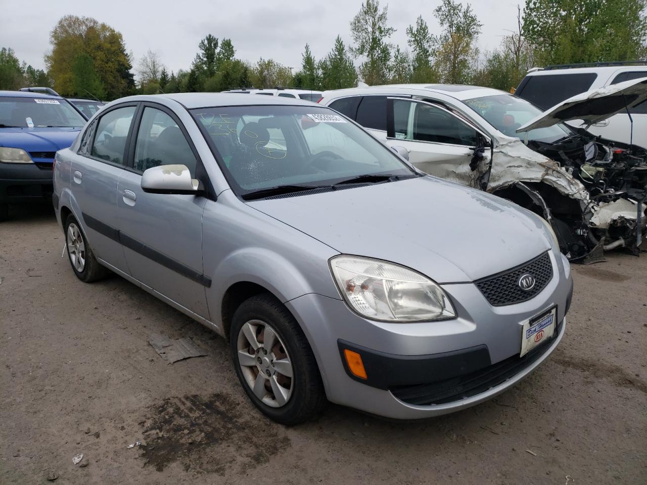 KIA RIO BASE 2007 with VIN KNADE123676249651 - Photo from auction