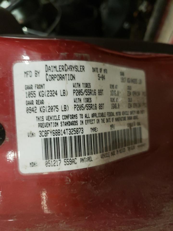 Photo 10 from auction – 2004 CHRYSLER PT CRUISER with VIN 3C8FY68B14T325873