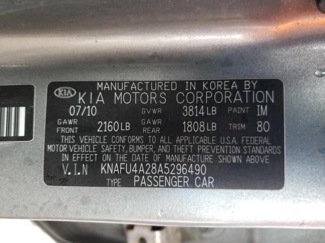 Photo 10 from auction – 2010 KIA FORTE with VIN KNAFU4A28A5296490