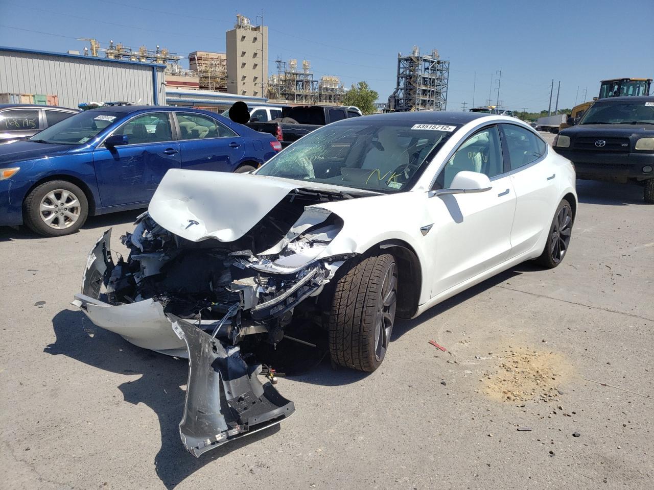 Photo 2 from auction – 2020 TESLA MODEL 3 with VIN 5YJ3E1EC5LF624728