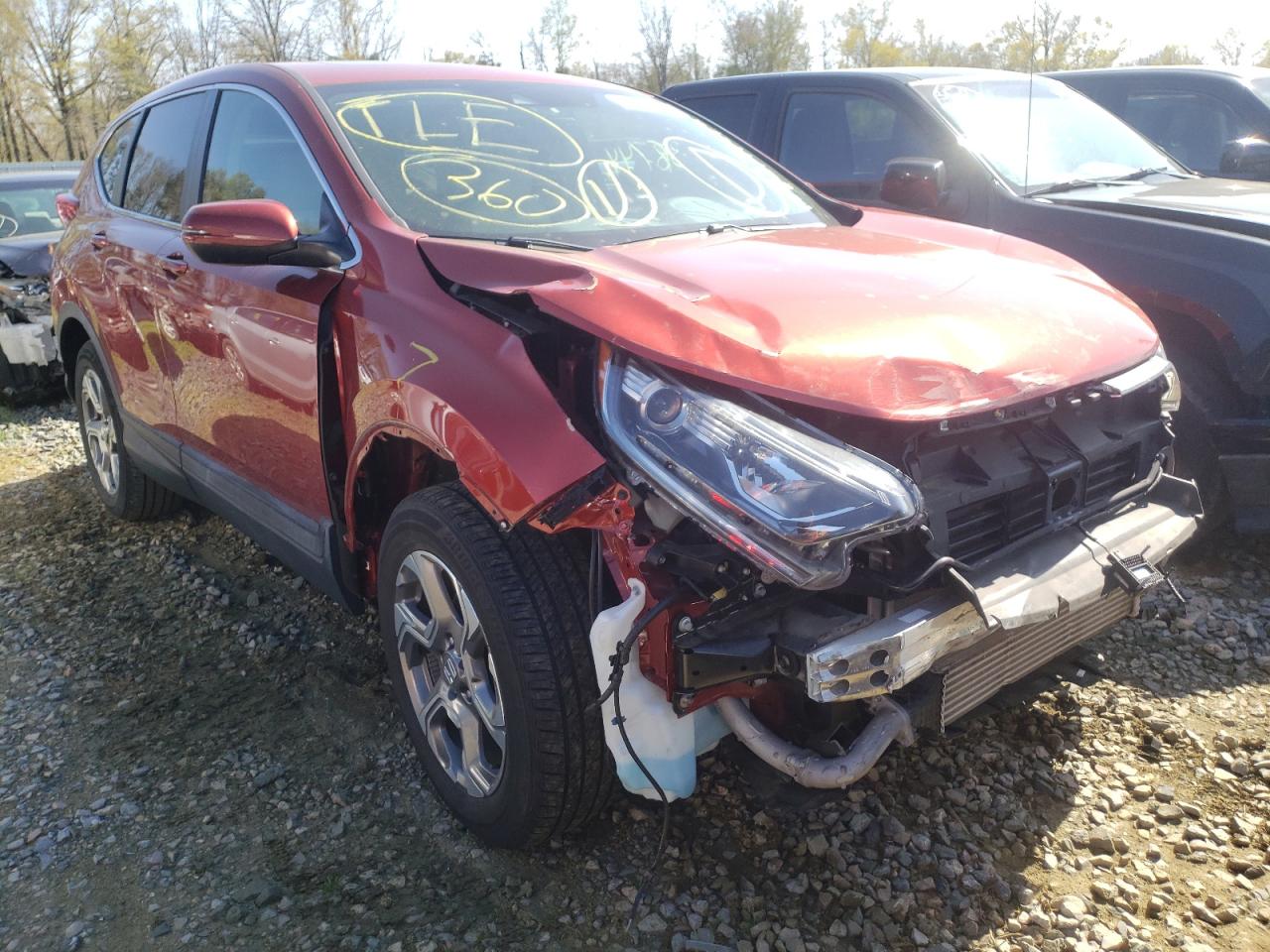 HONDA CR-V EXL 2017 with VIN 2HKRW2H84HH650198 - Photo from auction