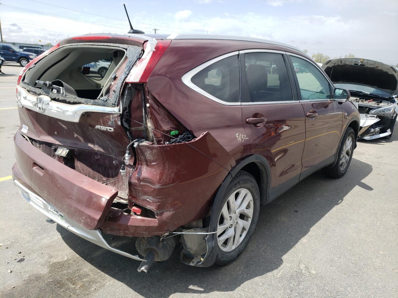 Photo 4 from auction – 2015 HONDA CR-V EXL with VIN 2HKRM4H71FH680071