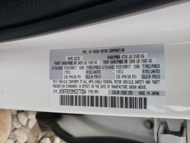 Photo 10 from auction – 2021 MAZDA CX-5 TOURI with VIN JM3KFBCM3M0377064