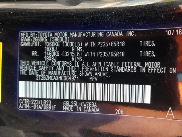 Photo 10 from auction – 2017 LEXUS RX 350 BAS with VIN 2T2BZMCAXHC064974