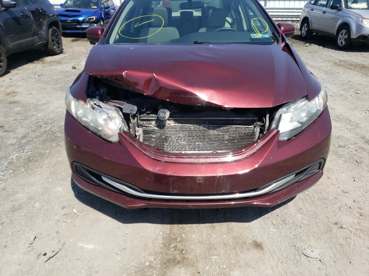 Photo 9 from auction – 2015 HONDA CIVIC EX with VIN 19XFB2F87FE219664
