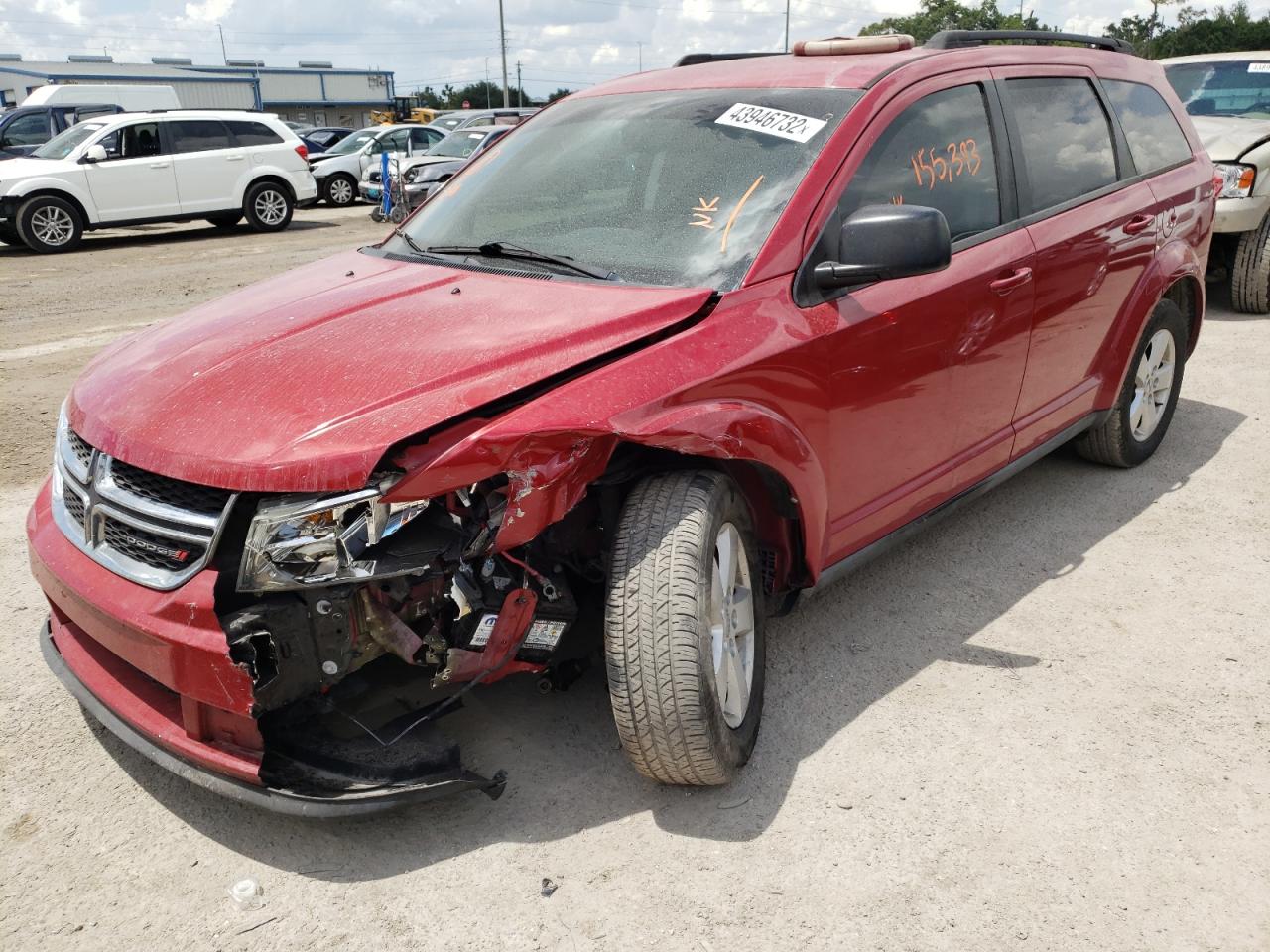 Photo 2 from auction – 2013 DODGE JOURNEY SE with VIN 3C4PDCAB3DT560706