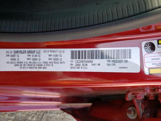 Photo 10 from auction – 2014 DODGE AVENGER SE with VIN 1C3CDZAB7EN200393