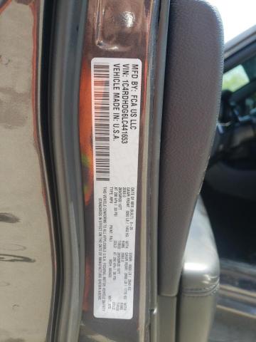 Photo 10 from auction – 2020 DODGE DURANGO GT with VIN 1C4RDHDG6LC441653
