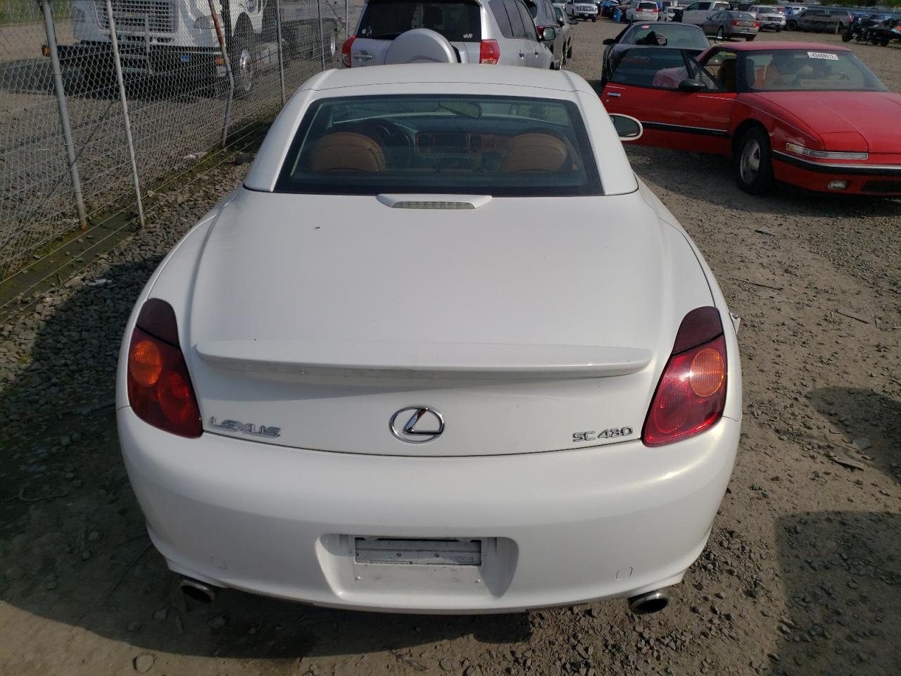 Photo 6 from auction – 2004 LEXUS SC 430 with VIN JTHFN48Y340058931