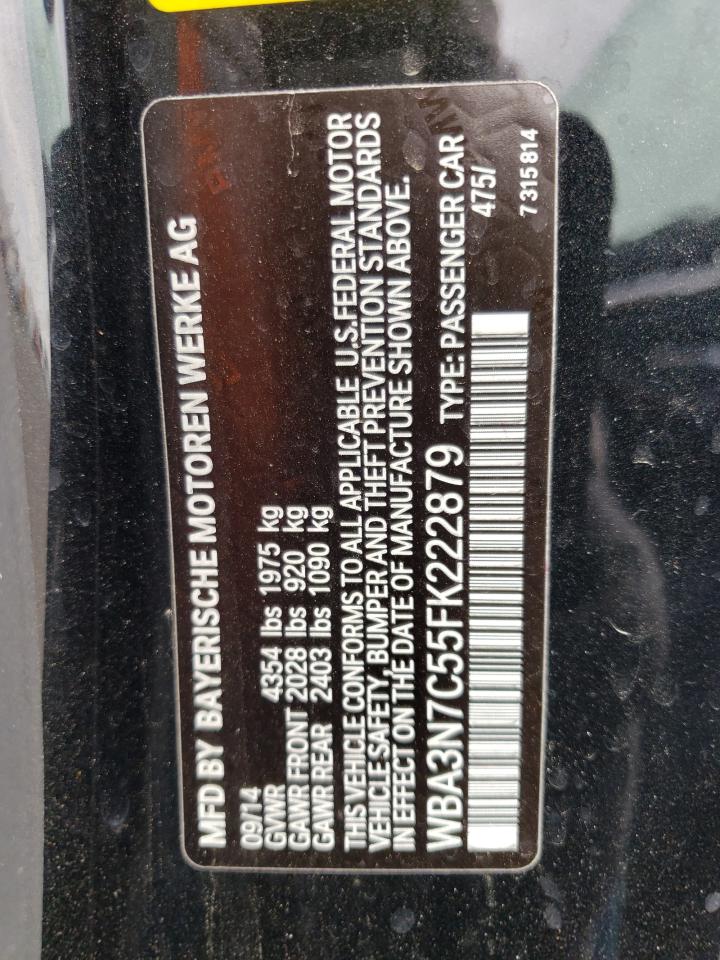 Photo 10 from auction – 2015 BMW 428 I with VIN WBA3N7C55FK222879