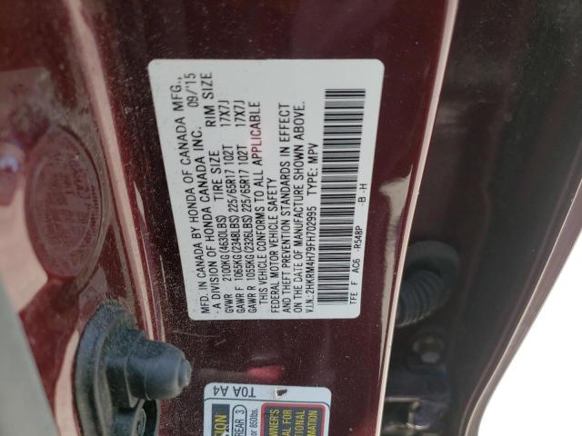 Photo 10 from auction – 2015 HONDA CR-V EXL with VIN 2HKRM4H79FH702995