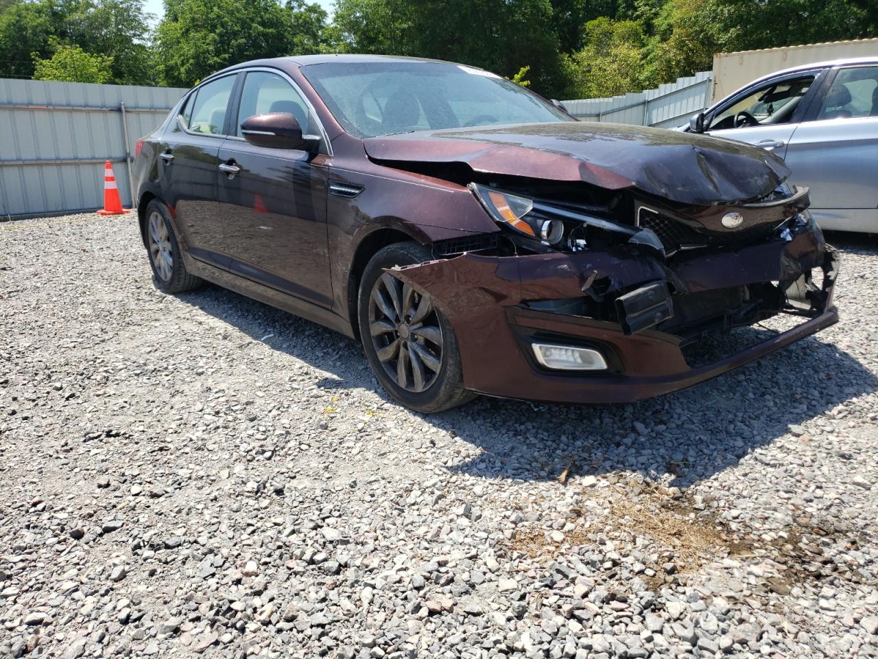 KIA OPTIMA LX 2014 with VIN 5XXGM4A77EG306236 - Photo from auction