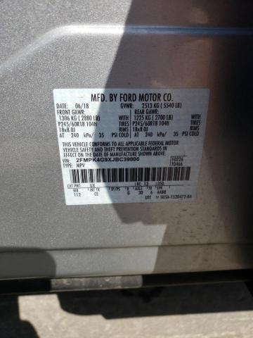 Photo 10 from auction – 2018 FORD EDGE SE with VIN 2FMPK4G9XJBC39006