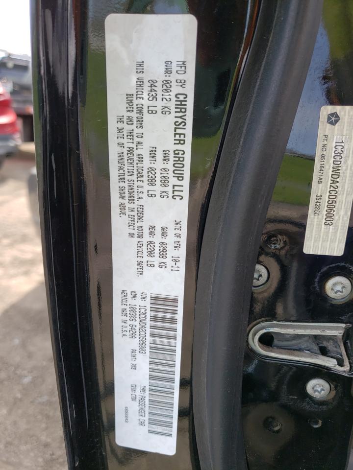 Photo 10 from auction – 2012 DODGE CALIBER SX with VIN 1C3CDWDA2CD506003