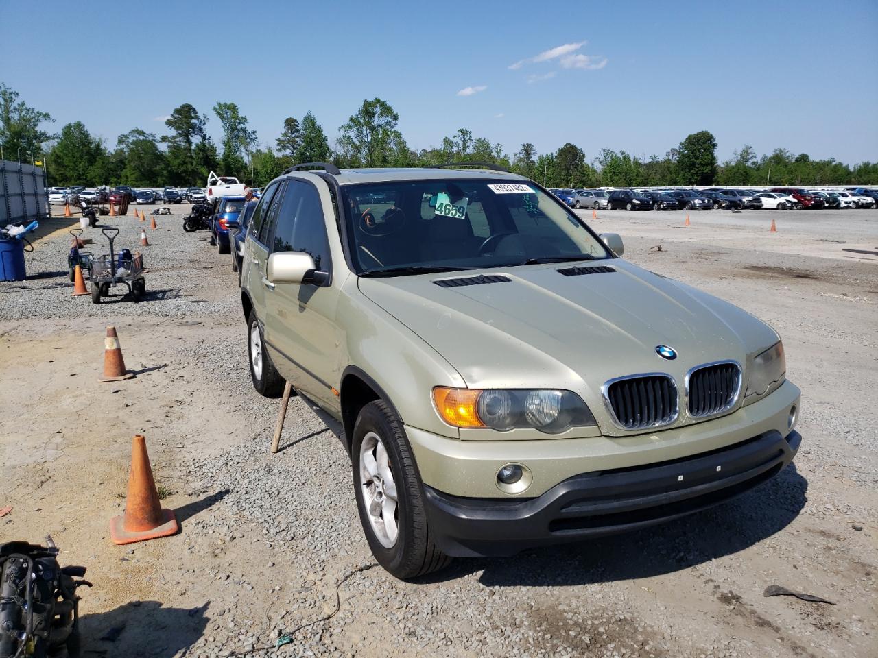 BMW X5 3.0I 2003 with VIN 5UXFA53523LV90909 - Photo from auction