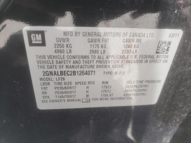 Photo 10 from auction – 2011 CHEVROLET EQUINOX LS with VIN 2GNALBEC2B1264071