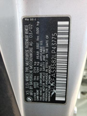 Photo 10 from auction – 2002 BMW X5 3.0I with VIN 5UXFA53582LP43775
