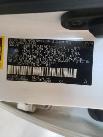 Photo 10 from auction – 2015 LEXUS RX 350 with VIN 2T2ZK1BA7FC161422
