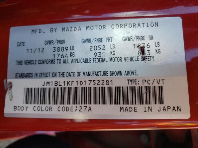 Photo 10 from auction – 2013 MAZDA 3 I with VIN JM1BL1KF1D1752281
