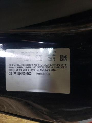 Photo 10 from auction – 2015 CHEVROLET CAMARO LT with VIN 2G1FF1E3XF9304252