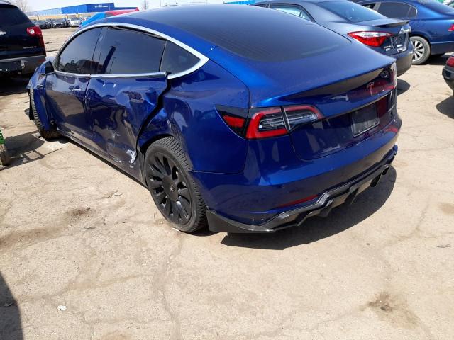 Photo 3 from auction – 2019 TESLA MODEL 3 with VIN 5YJ3E1EB6KF433194