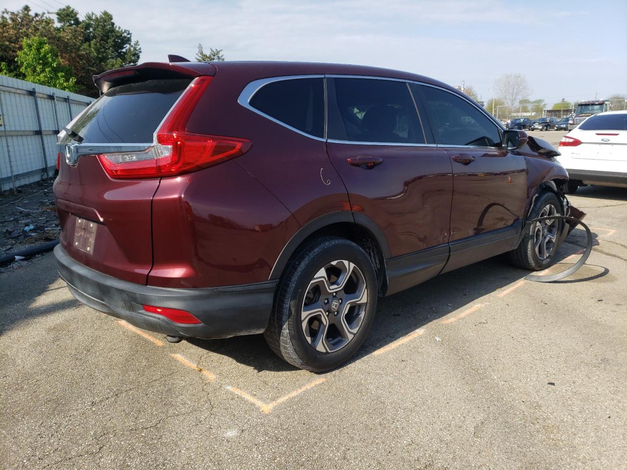 Photo 4 from auction – 2017 HONDA CR-V EX with VIN 5J6RW2H58HL049534