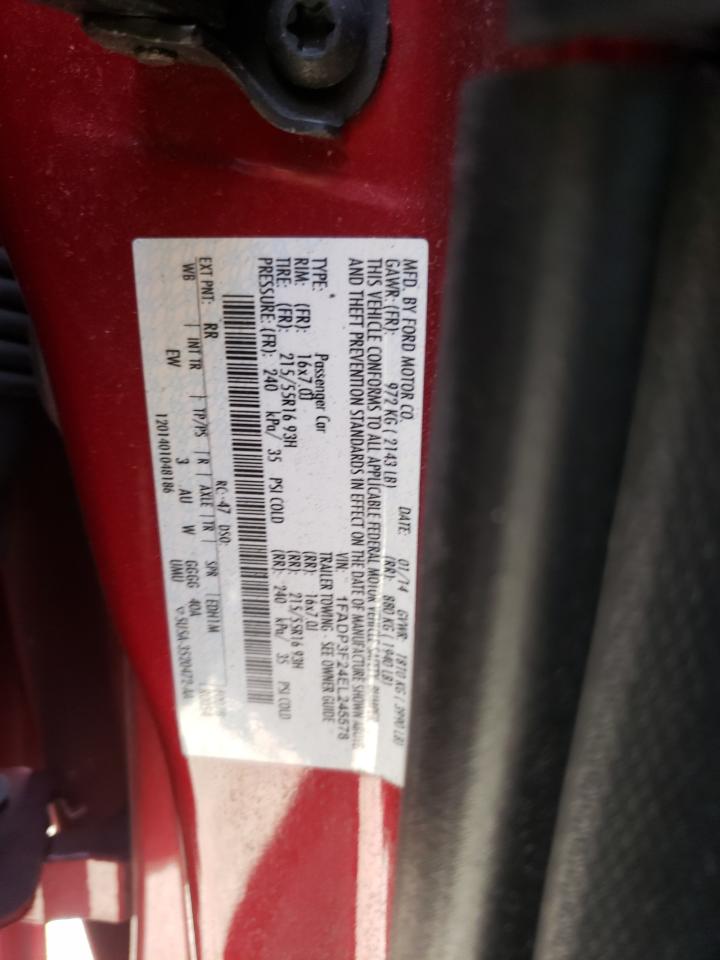 Photo 10 from auction – 2014 FORD FOCUS SE with VIN 1FADP3F24EL245578