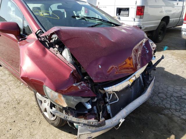 Photo 9 from auction – 2009 HONDA CIVIC LX with VIN 19XFA16539E035054