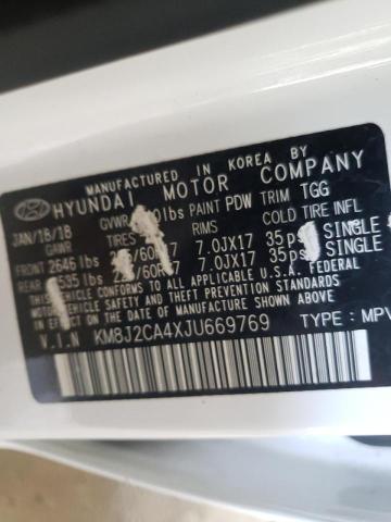 Photo 10 from auction – 2018 HYUNDAI TUCSON SE with VIN KM8J2CA4XJU669769