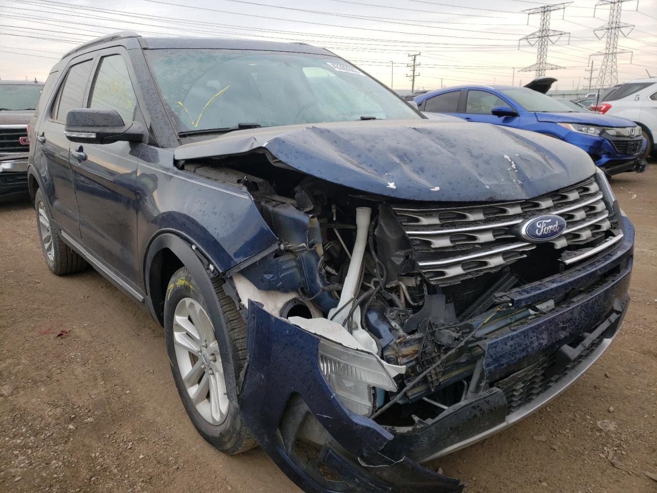 FORD EXPLORER X 2017 with VIN 1FM5K7D83HGA97914 - Photo from auction