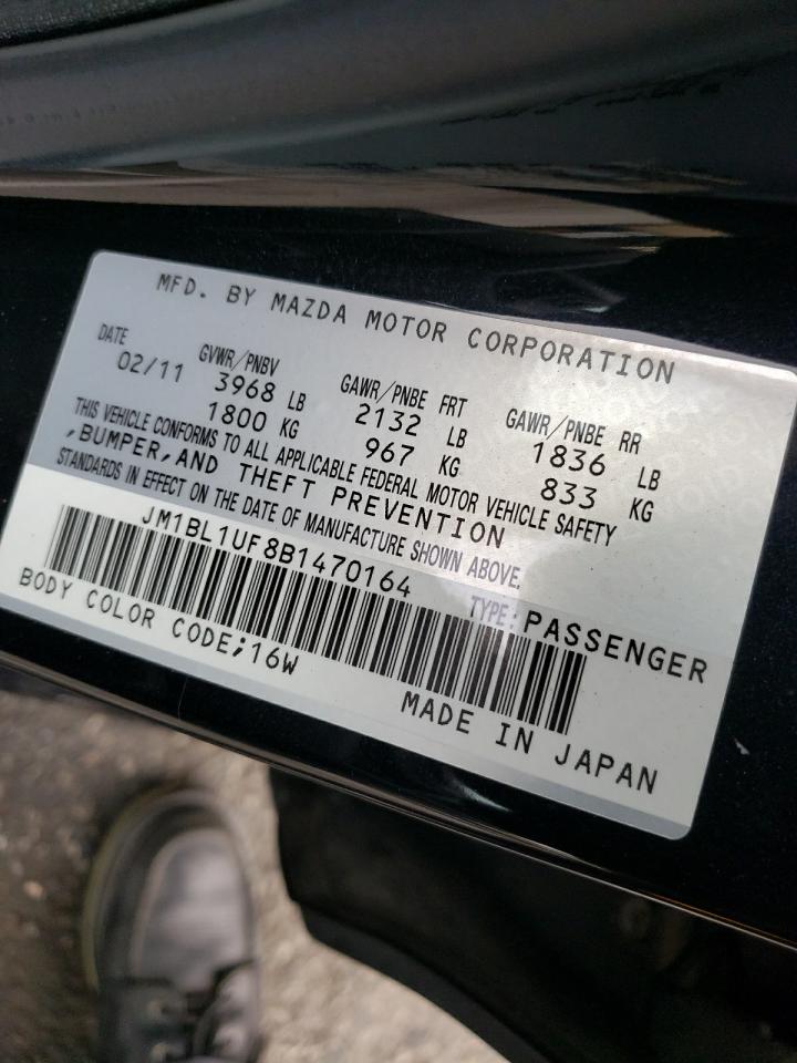 Photo 10 from auction – 2011 MAZDA 3 I with VIN JM1BL1UF8B1470164