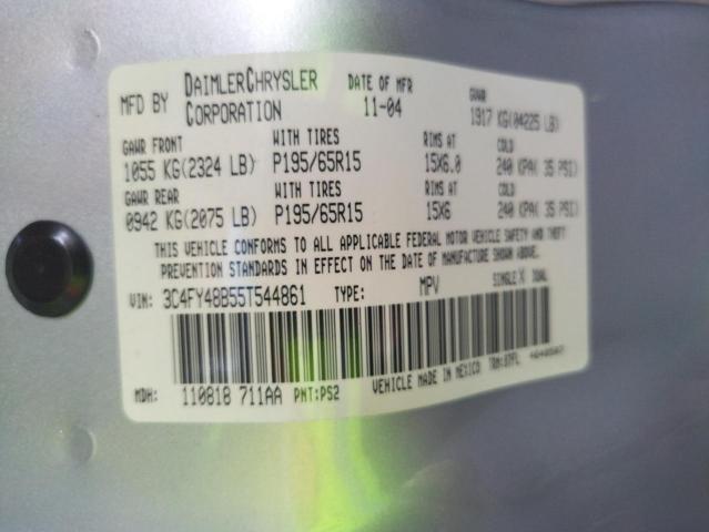 Photo 10 from auction – 2005 CHRYSLER PT CRUISER with VIN 3C4FY48B55T544861