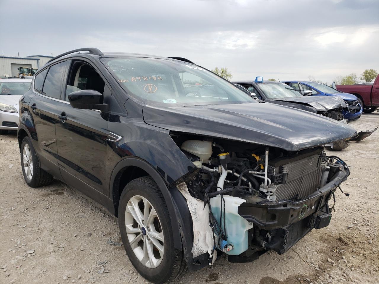 FORD ESCAPE SEL 2018 with VIN 1FMCU0HD5JUA98182 - Photo from auction