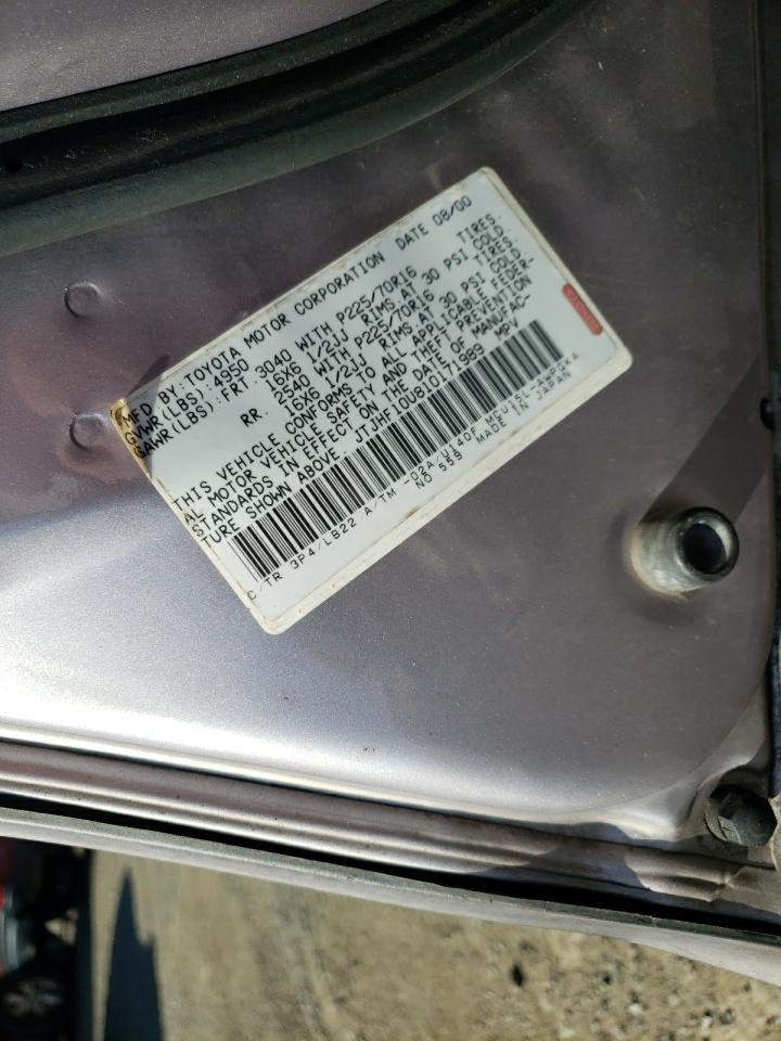 Photo 10 from auction – 2001 LEXUS RX 300 with VIN JTJHF10U810171989