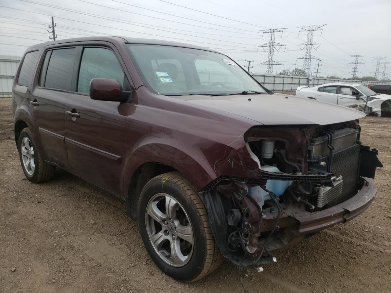 HONDA PILOT EXL 2015 with VIN 5FNYF4H59FB060541 - Photo from auction