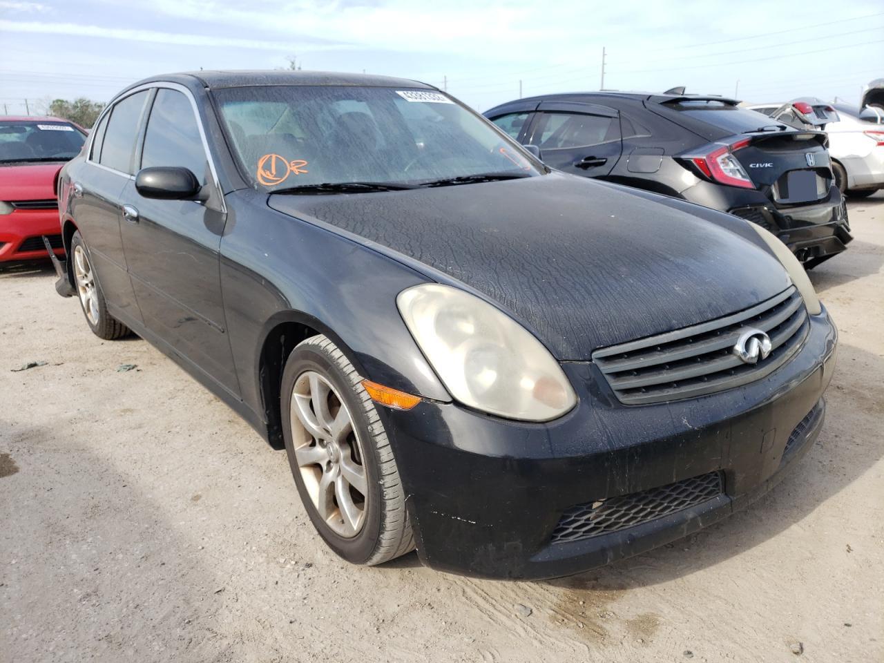 INFINITI G35 2006 with VIN JNKCV51E86M502437 - Photo from auction