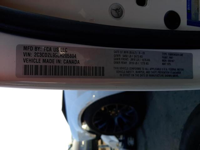 Photo 10 from auction – 2020 DODGE CHALLENGER with VIN 2C3CDZL95LH205804