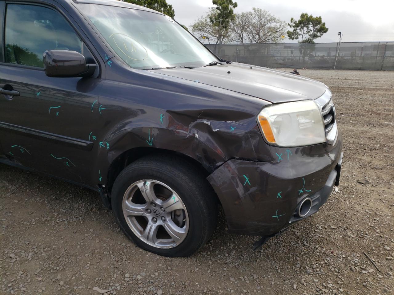 Photo 9 from auction – 2013 HONDA PILOT EXL with VIN 5FNYF3H5XDB007368