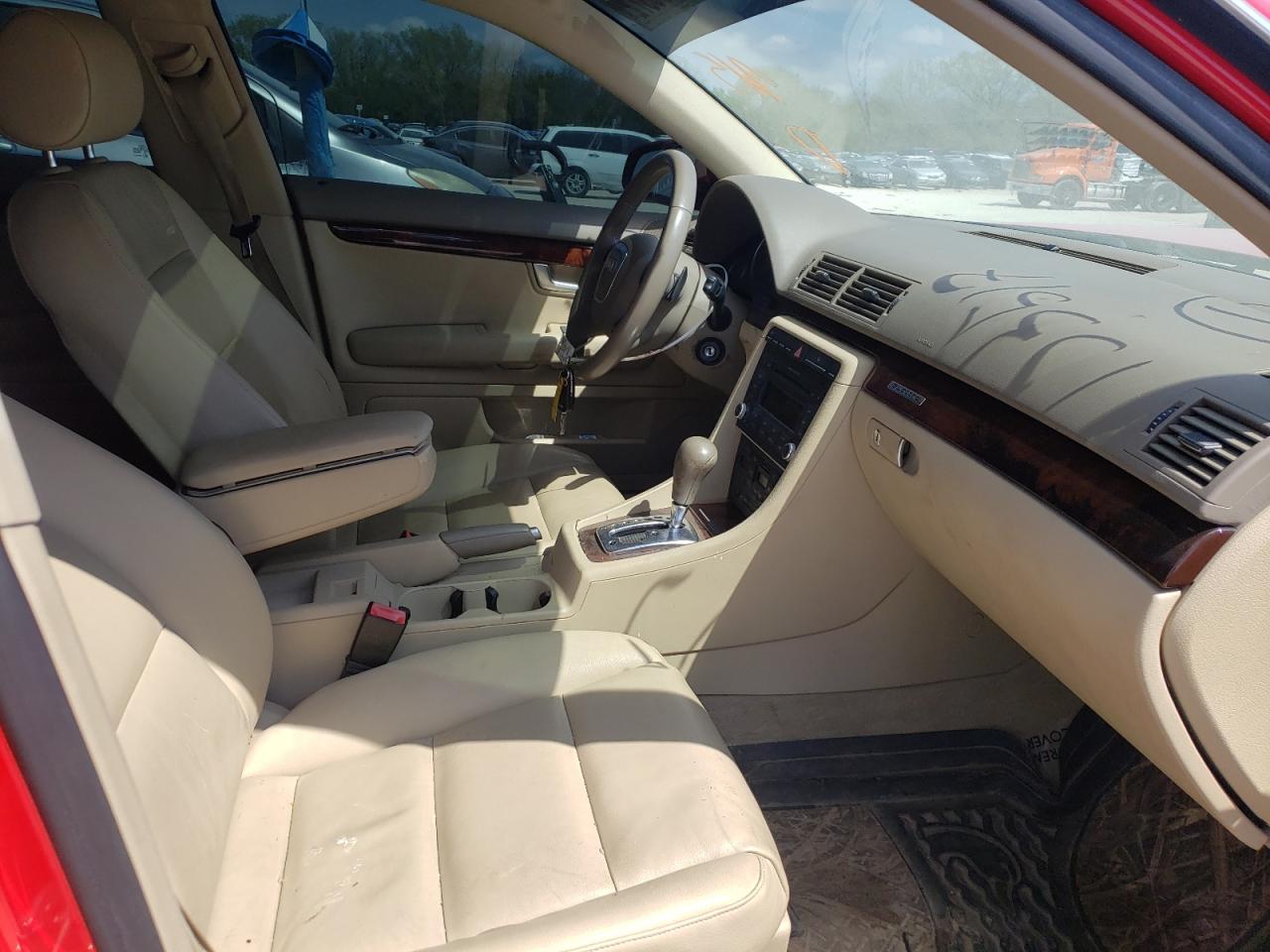 Photo 5 from auction – 2008 AUDI A4 2.0T QU with VIN WAUDF78E48A133517