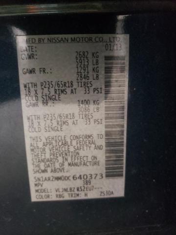 Photo 10 from auction – 2013 NISSAN PATHFINDER with VIN 5N1AR2MM0DC640373