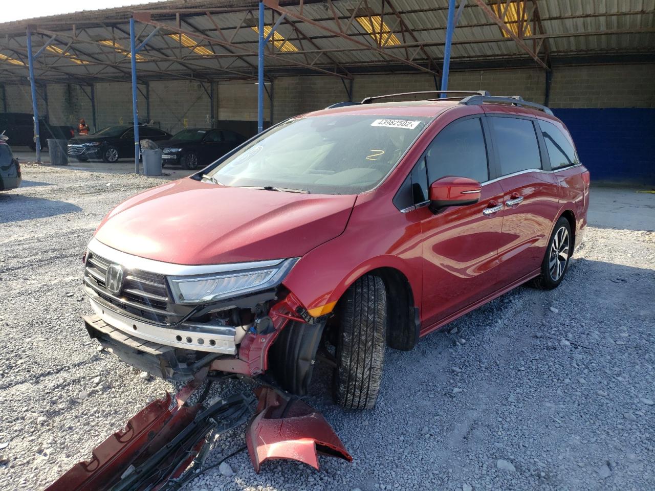 Photo 2 from auction – 2022 HONDA ODYSSEY with VIN 5FNRL6H85NB011029