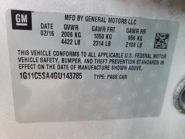 Photo 10 from auction – 2016 CHEVROLET MALIBU LIM with VIN 1G11C5SA4GU143785
