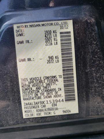 Photo 10 from auction – 2013 NISSAN ALTIMA 2.5 with VIN 1N4AL3AP3DC153944