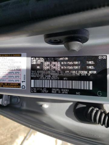 Photo 10 from auction – 2020 TOYOTA 4RUNNER SR with VIN JTEBU5JR8L5835919