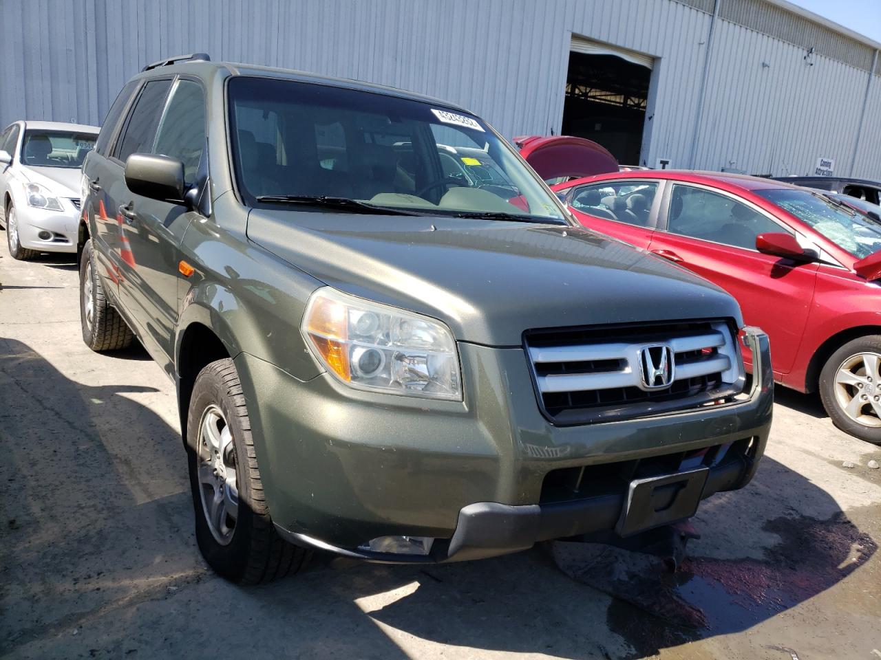 HONDA PILOT EX 2006 with VIN 2HKYF18676H509191 - Photo from auction