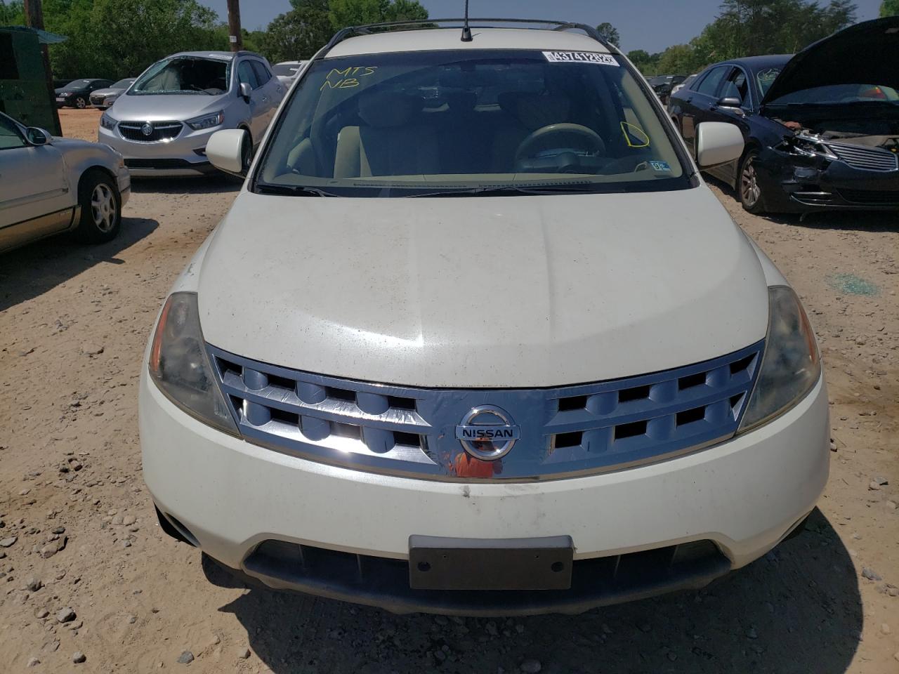 Photo 9 from auction – 2005 NISSAN MURANO SL with VIN JN8AZ08T35W309074
