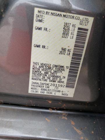 Photo 10 from auction – 2017 NISSAN ALTIMA 2.5 with VIN 1N4AL3AP1HC201592